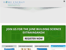 Tablet Screenshot of home-energysolutions.com